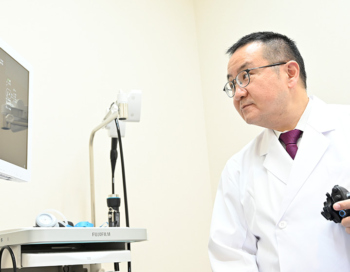消化器内視鏡専門医が消化器疾患に対応